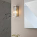 Endon 96221 Newham 1lt Wall Chrome plate & clear ribbed glass 3W LED G9 (Required) - westbasedirect.com