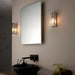 Endon 96221 Newham 1lt Wall Chrome plate & clear ribbed glass 3W LED G9 (Required) - westbasedirect.com