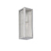 Endon 96221 Newham 1lt Wall Chrome plate & clear ribbed glass 3W LED G9 (Required) - westbasedirect.com