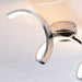 Endon 96434 Astral 1lt Semi flush Chrome plate & white silicone 16.5W LED (SMD 2835) Warm White - westbasedirect.com