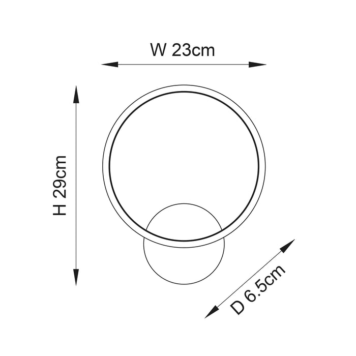 Endon 96472 Radius 1lt Wall Chrome plate & white silicone 10W LED (SMD 2835) Warm White - westbasedirect.com