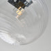 Endon 96488 Milston 1lt Flush Chrome plate & clear spiral glass 10W LED E27 (Required) - westbasedirect.com