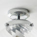 Endon 96488 Milston 1lt Flush Chrome plate & clear spiral glass 10W LED E27 (Required) - westbasedirect.com