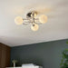 Endon 96641 Delos 3lt Semi flush Chrome plate & white confetti glass 3 x 3W LED G9 (Required) - westbasedirect.com