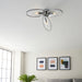 Endon 96833 Amari 3lt Semi flush Chrome plate & clear glass 3 x 6W LED E14 (Required) - westbasedirect.com