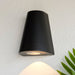 Endon 96904 Helm 1lt Wall Textured black & clear glass 2W LED (SMD 3528) Warm White - westbasedirect.com