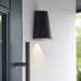 Endon 96904 Helm 1lt Wall Textured black & clear glass 2W LED (SMD 3528) Warm White - westbasedirect.com