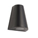 Endon 96904 Helm 1lt Wall Textured black & clear glass 2W LED (SMD 3528) Warm White - westbasedirect.com