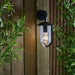 Endon 96922 Quinn 1lt Wall Textured black & clear pc 10W LED E27 (Required) - westbasedirect.com