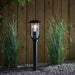 Endon 96923 Quinn 1lt Floor Textured black & clear pc 10W LED E27 (Required) - westbasedirect.com