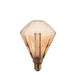 Endon 97176 Facett 1lt Accessory Amber glass 2.5W LED E27 Warm White - westbasedirect.com