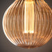 Endon 97177 Lines 1lt Accessory Amber glass 2.5W LED E27 Warm White - westbasedirect.com