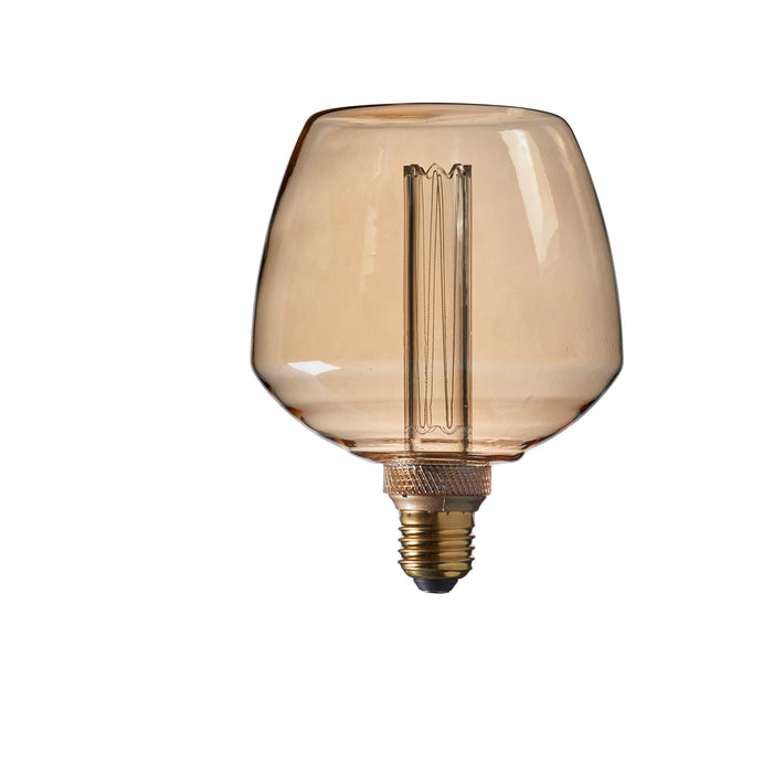 Endon 97179 Scandi 1lt Accessory Amber glass 2.5W LED E27 Warm White - westbasedirect.com