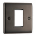 BG NBNEMS1 Nexus Metal Single Euro Module Faceplate - Black Nickel - westbasedirect.com