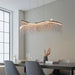 Endon 97219 Orphelia Criss Cross 1lt Pendant Chrome plate & silver effect chain 31.2W LED (SMD 2835) Warm White - westbasedirect.com