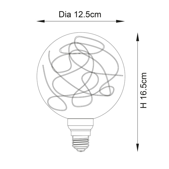 Endon 97224 Firefly 1lt Accessory Clear glass 1W LED E27 Warm White - westbasedirect.com