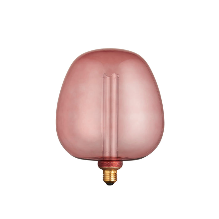 Endon 97226 Roves 1lt Accessory Pink tinted glass 2.8W LED E27 Warm White - westbasedirect.com