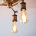 Endon 97243 Hal 3lt Semi flush Antique brass plate 3 x 10W LED E27 (Required) - westbasedirect.com