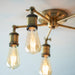 Endon 97244 Hal 5lt Semi flush Antique brass plate 5 x 10W LED E27 (Required) - westbasedirect.com