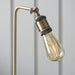 Endon 97246 Hal 1lt Table Antique brass plate 10W LED E27 (Required) - westbasedirect.com