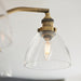 Endon 97248 Hansen 5lt Semi flush Antique brass plate & clear glass 5 x 7W LED E14 (Required) - westbasedirect.com