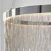 Endon 97368 Zelma CCT 1lt Pendant Chrome plate & silver effect chain 20W LED (SMD 2835) CCT - westbasedirect.com