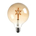Endon 97400 Star 1lt Accessory Amber lustre glass 2W LED E27 Warm White - westbasedirect.com
