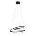 Endon 97606 Staten 1lt Pendant Textured black & white silicone 42W LED tape module (SMD 2835) Warm White - westbasedirect.com