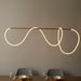 Endon 97629 Attalea 1lt Pendant Satin gold paint & white silicone 43.7W LED tape module (SMD 2835) Warm White - westbasedirect.com