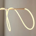 Endon 97629 Attalea 1lt Pendant Satin gold paint & white silicone 43.7W LED tape module (SMD 2835) Warm White - westbasedirect.com