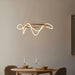 Endon 97631 Attalea 1lt Pendant Satin gold paint & white silicone 43.7W LED tape module (SMD 2835) Warm White - westbasedirect.com