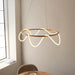 Endon 97631 Attalea 1lt Pendant Satin gold paint & white silicone 43.7W LED tape module (SMD 2835) Warm White - westbasedirect.com