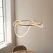 Endon 97631 Attalea 1lt Pendant Satin gold paint & white silicone 43.7W LED tape module (SMD 2835) Warm White - westbasedirect.com