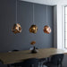 Endon 97654 Rock 1lt Pendant Chrome metallic glass & chrome plate 10W LED E27 (Required) - westbasedirect.com