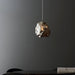 Endon 97654 Rock 1lt Pendant Chrome metallic glass & chrome plate 10W LED E27 (Required) - westbasedirect.com