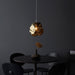 Endon 97656 Rock 1lt Pendant Bronze metallic glass & chrome plate 10W LED E27 (Required) - westbasedirect.com