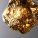 Endon 97656 Rock 1lt Pendant Bronze metallic glass & chrome plate 10W LED E27 (Required) - westbasedirect.com