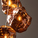 Endon 97659 Rock 3lt Pendant Copper metallic glass & chrome plate 3 x 10W LED E27 (Required) - westbasedirect.com