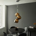 Endon 97660 Rock 3lt Pendant Bronze metallic glass & chrome plate 3 x 10W LED E27 (Required) - westbasedirect.com