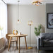 Endon 97663 Hoop 3lt Semi flush Brushed brass, nickel & copper plate 3 x 10W LED E27 (Required) - westbasedirect.com