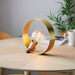 Endon 97665 Hoop 1lt Table Brushed brass, nickel & copper plate 10W LED E27 (Required) - westbasedirect.com