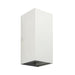 Saxby 97823 Glover CCT 2lt wall IP44 5.5W Matt white paint & clear glass 2 x 5.5W LED module (SMD 3030) CCT - westbasedirect.com