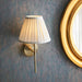 Endon 97872 Rennes 1lt Wall Antique brass plate 6W LED E14 (Required) - westbasedirect.com
