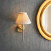 Endon 97872 Rennes 1lt Wall Antique brass plate 6W LED E14 (Required) - westbasedirect.com