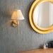 Endon 97872 Rennes 1lt Wall Antique brass plate 6W LED E14 (Required) - westbasedirect.com