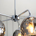 Endon 97972 Dimple 5lt Pendant Chrome plate & smoked mirror glass 5 x 7W LED E14 (Required) - westbasedirect.com