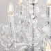 Endon 308-8-4CL Clarence 12lt Pendant Clear acrylic & chrome plate 12 x 60W E14 candle (Required) - westbasedirect.com