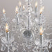 Endon 308-8-4CL Clarence 12lt Pendant Clear acrylic & chrome plate 12 x 60W E14 candle (Required) - westbasedirect.com