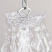 Endon 308-8-4CL Clarence 12lt Pendant Clear acrylic & chrome plate 12 x 60W E14 candle (Required) - westbasedirect.com