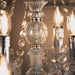 Endon 308-8-4CL Clarence 12lt Pendant Clear acrylic & chrome plate 12 x 60W E14 candle (Required) - westbasedirect.com